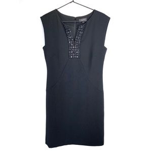 4/$25 Tahari Arthur S. Levine LBD embellished neckline